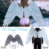 Halloween 3D Angel wings and Demon wings costume unisex soft adult and kids for halloween cosplay